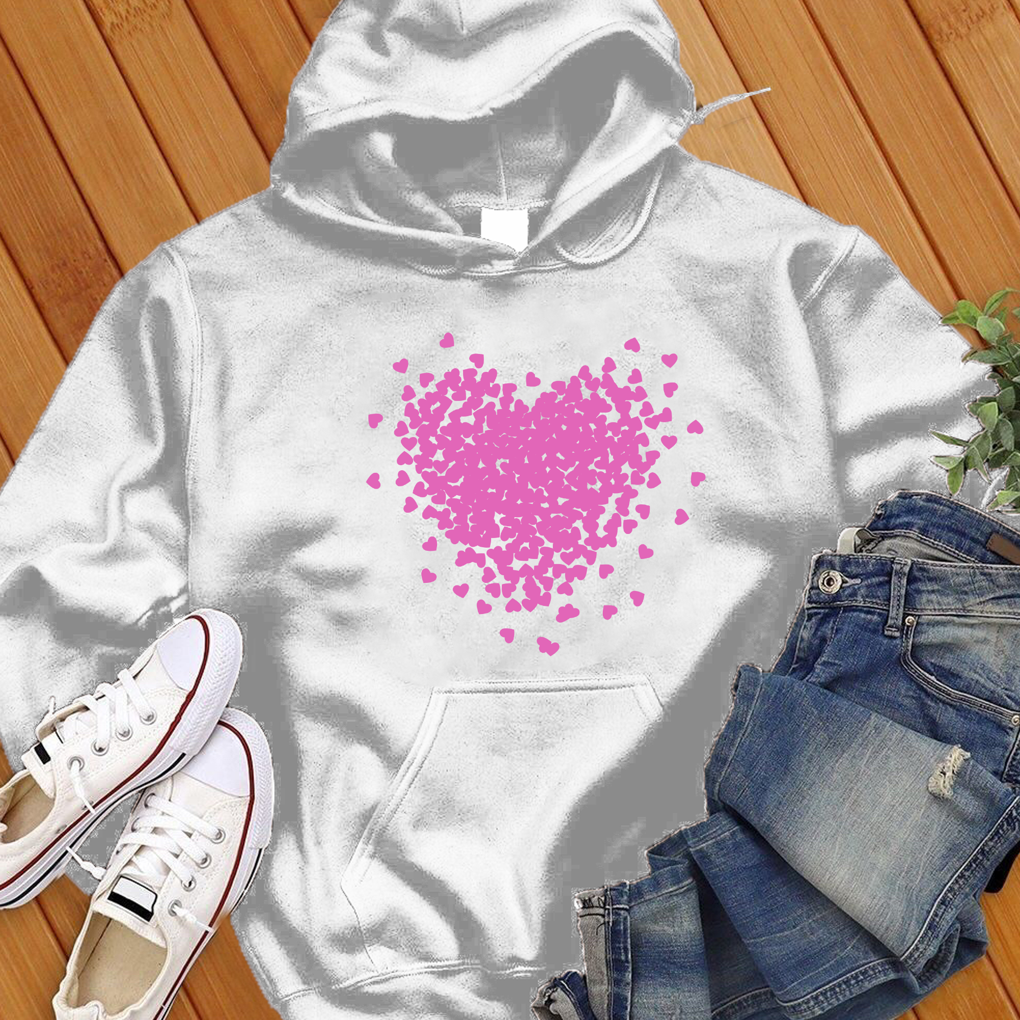 Heart Splatter Hoodie