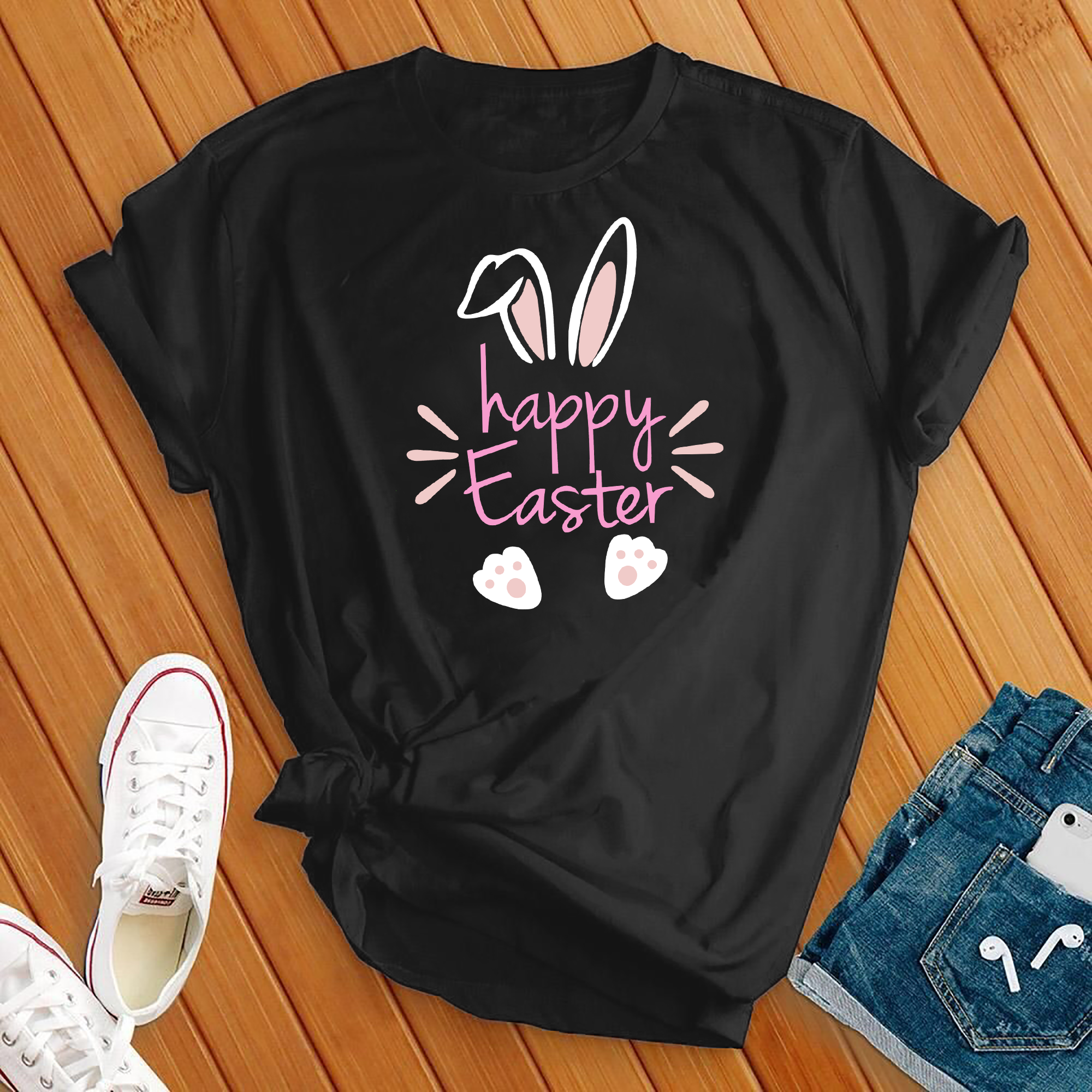 Happy Easter Bunny Ears Tee