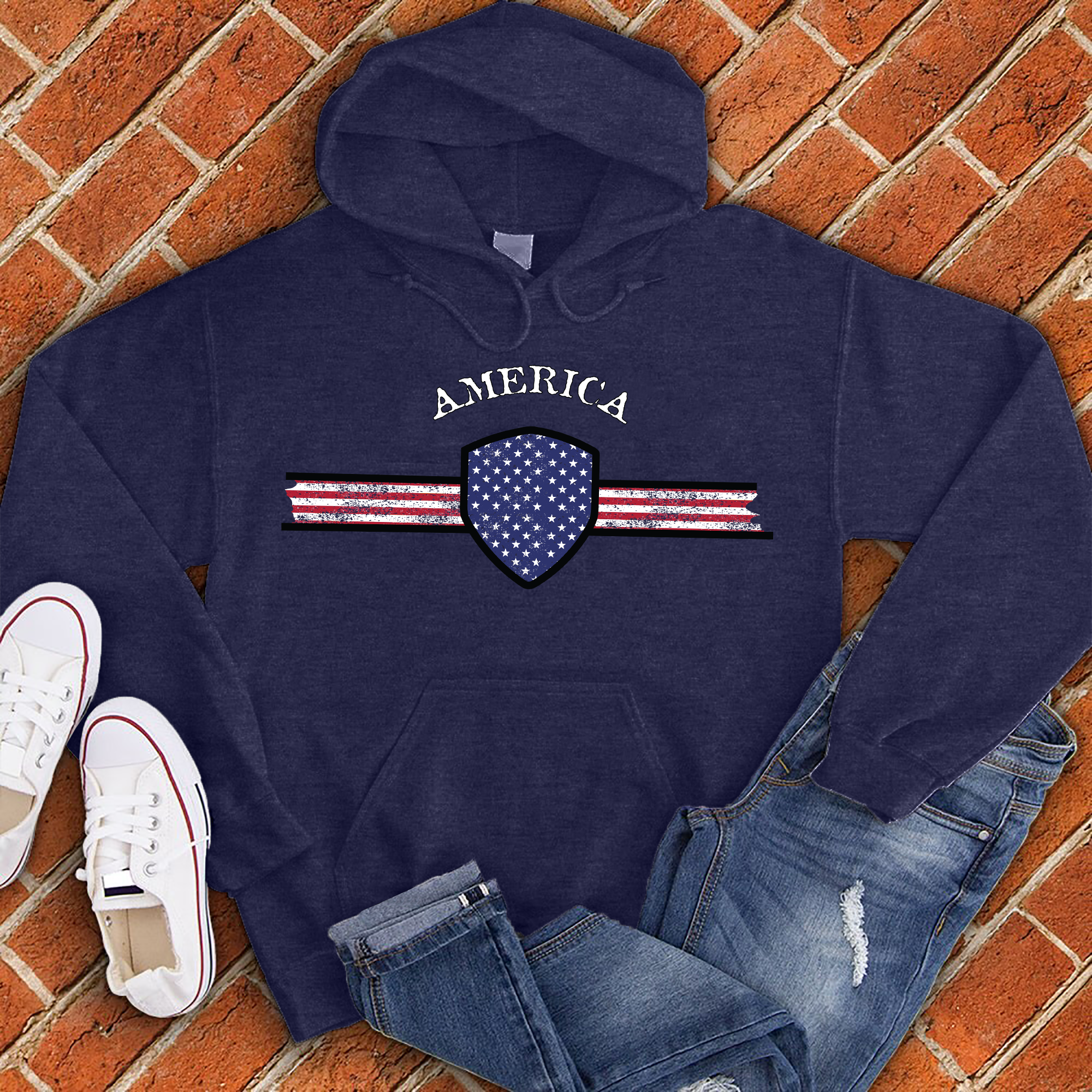 America American Flag Hoodie