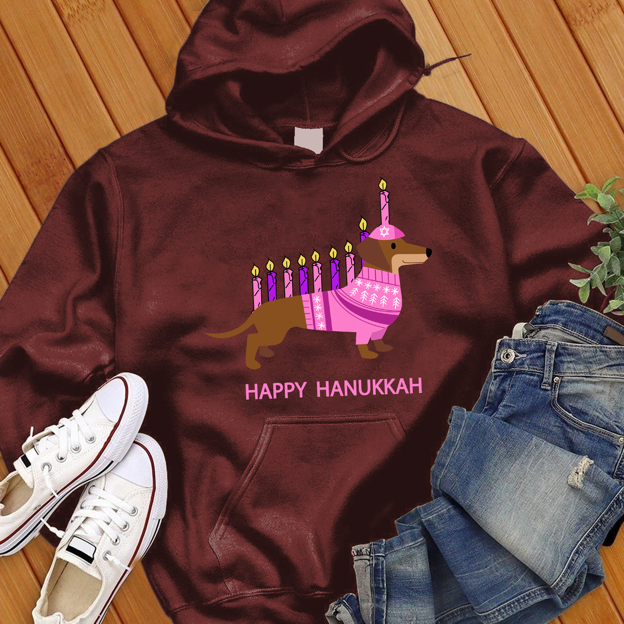 Happy Hanukkah Dog Hoodie
