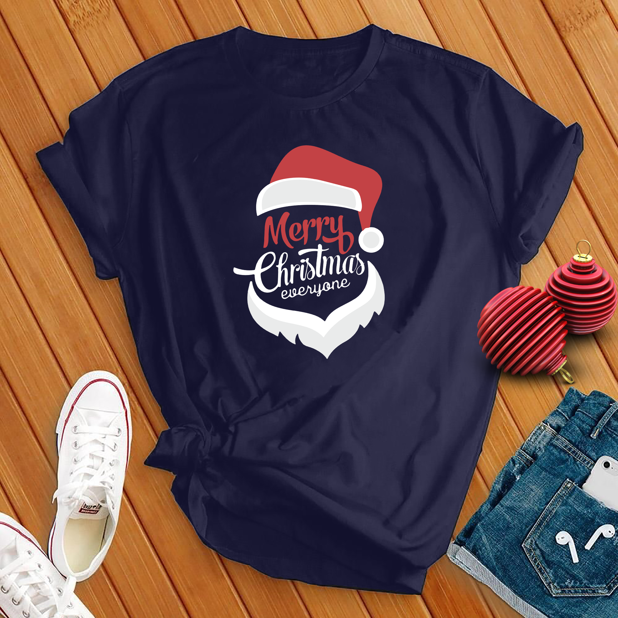 Santa Clause Merry Christmas Tee