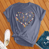 Christmas Cats Heart Tee