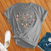 Christmas Cats Heart Tee