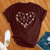 Christmas Cats Heart Tee