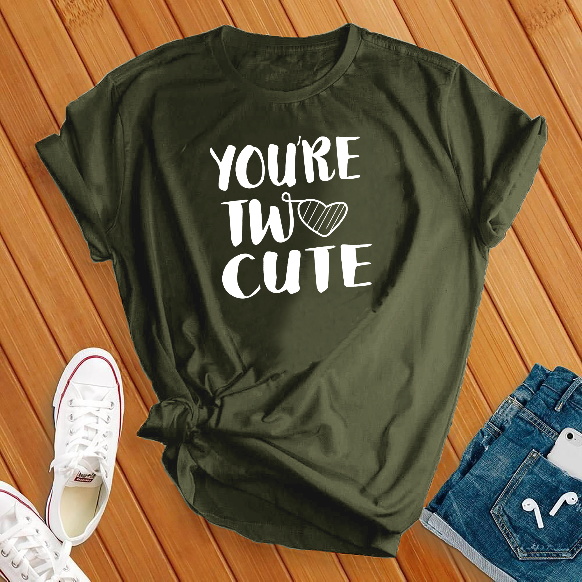 You're Two Cute Heart Tee